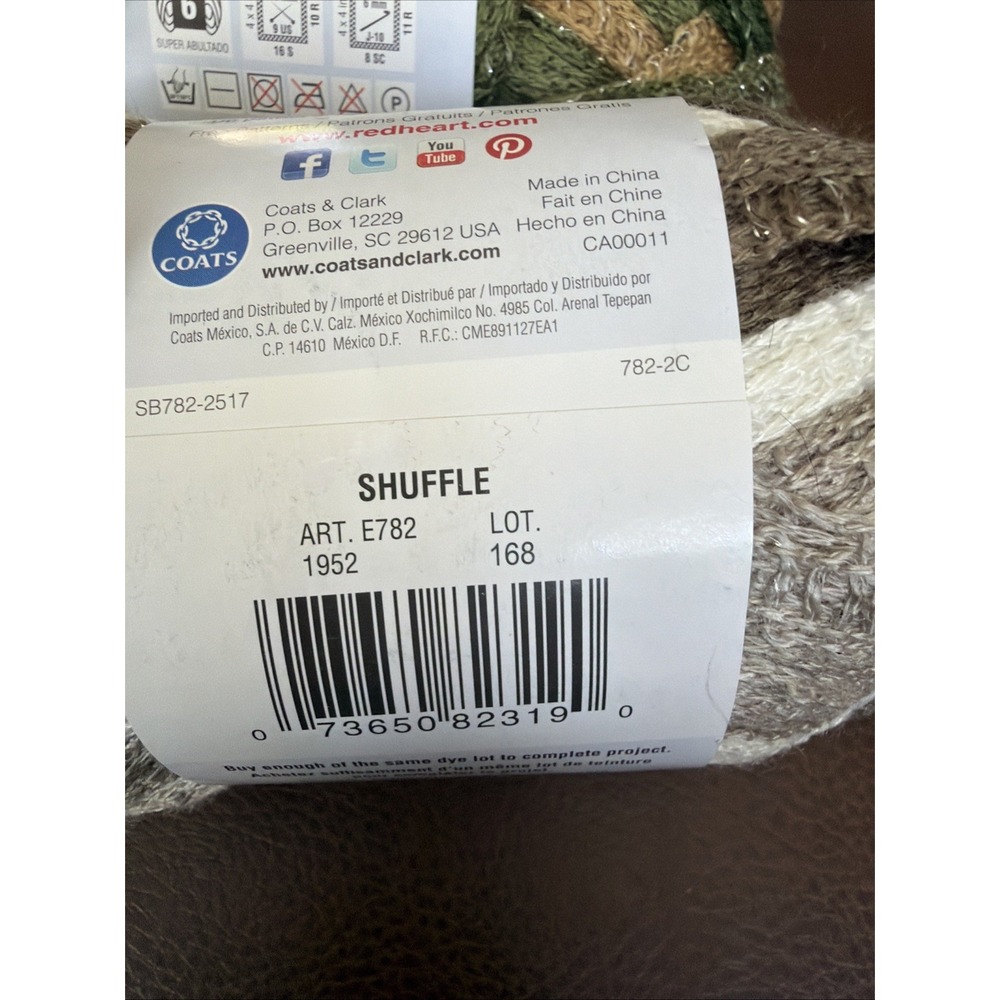Red Heart Boutique Sashay Metallic Yarn Lot Skeins Hip Hop Waltz Conga Shuffle - Picture 8 of 8